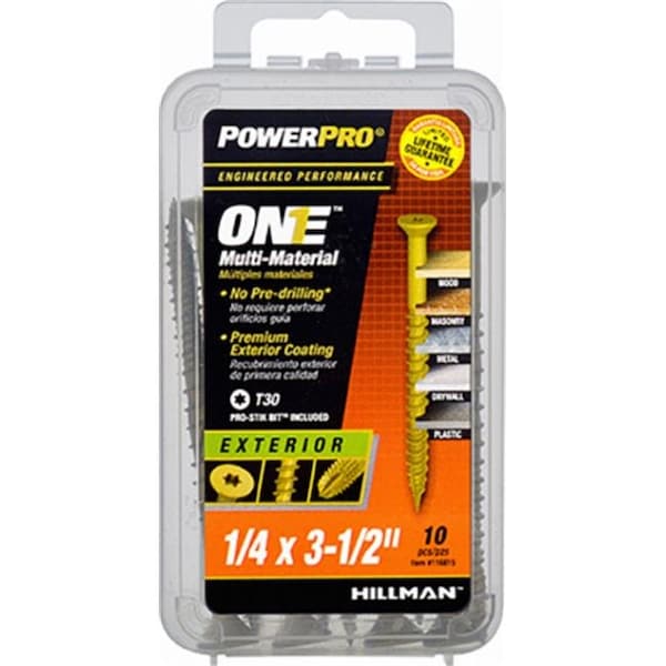 Hillman Hillman Fasteners 240676 0.25 x 3.5 in. Exterior Flat Head One